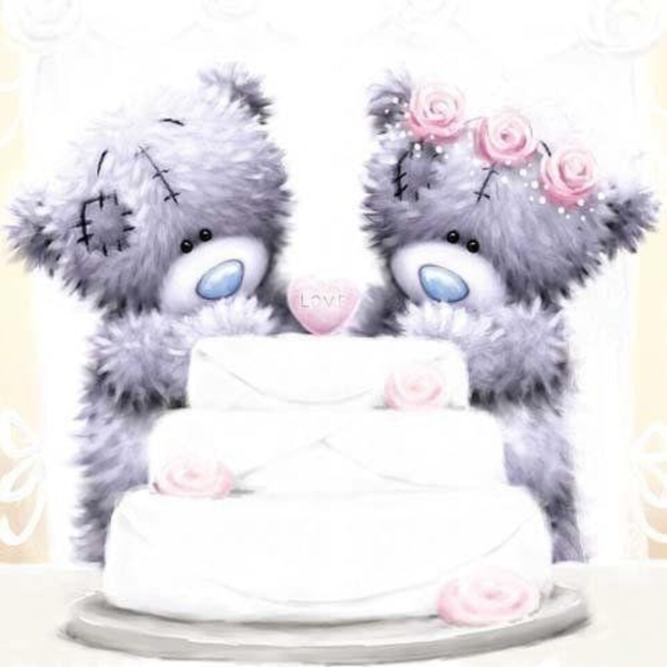 image 1 of Wedding Me to You Bear Card