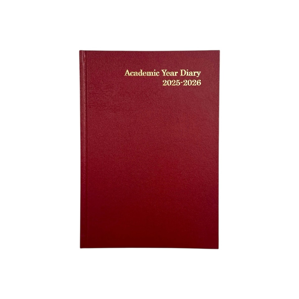 image 1 of Janrax 2025-2026 A5 Week to View Burgundy Academic Diary