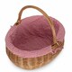 image 1 of Large Deluxe Shopping Basket with Red Checked Lining Red | Red and White Checked | One Size
