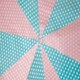 image 2 of Pink & Blue Polta Dot Party Bunting 10m with 20 Pennants