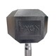 image 4 of HXGN Pro Hex Dumbbells — Pair, 22.5 kg Each, Knurled Steel Handles | Multi | 22.5kg
