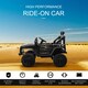 image 3 of HOMCOM 12V Kids Electric Ride On Car Truck Off-road Toy W/ Remote Control Black