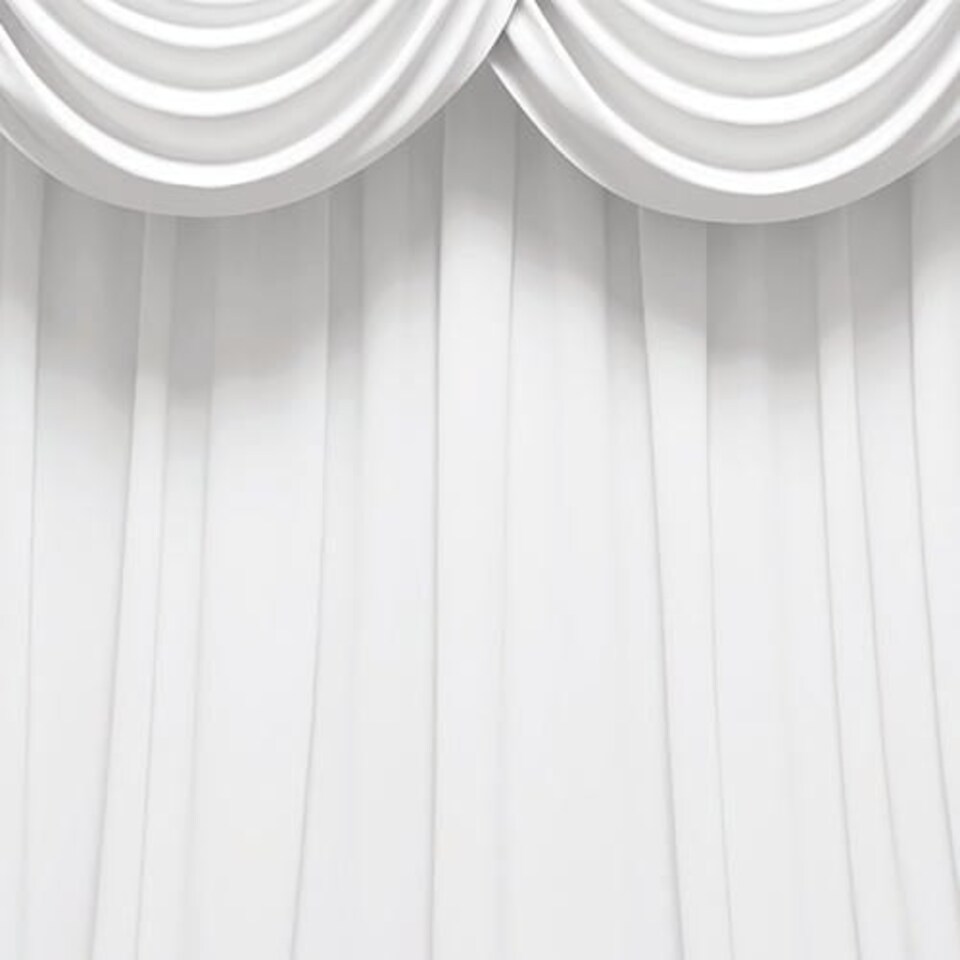 White Curtain Design Large PVC Cake Photography Backdrop 137cm x 90cm