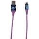 image 1 of Stitch 6ft USB-A To Lightning Braided Charging Cable Blue Face
