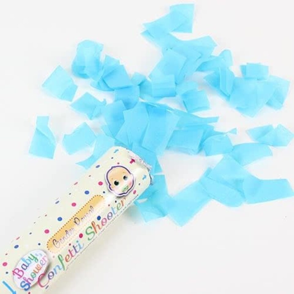 image 1 of Baby Shower Gender Reveal It's A Boy Paper Confetti Shooter 20cm