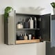 image 5 of Bathroom Cabinet Wall Mounted Mirrored Vanity Storage Organiser Grey