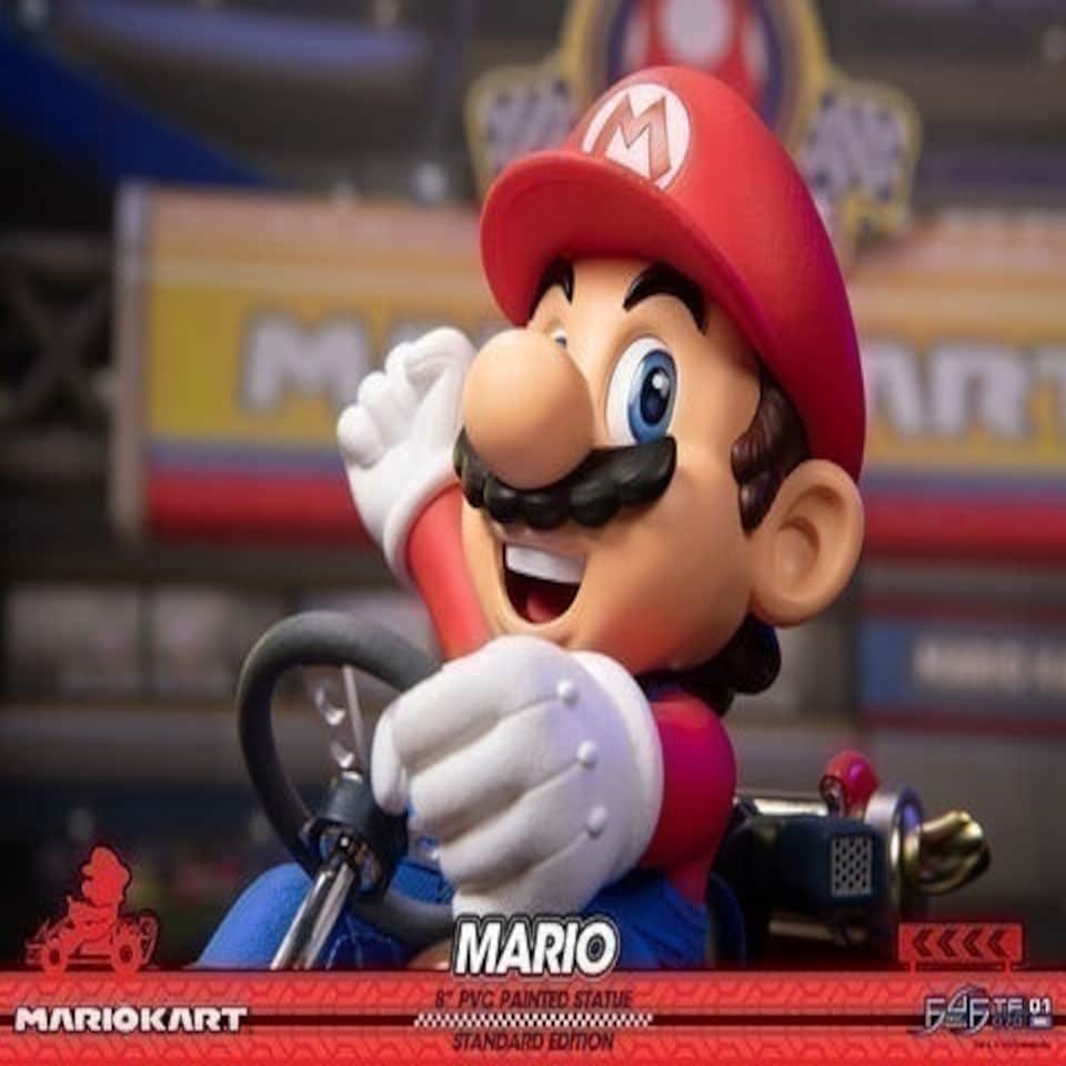 image 1 of First4Figures - Mario Kart (Mario) (Standard) PVC Figurine