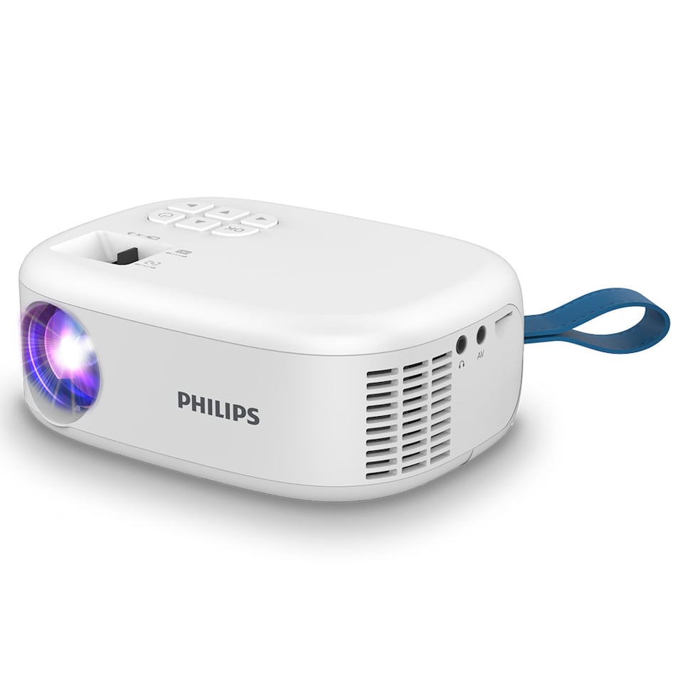 image 1 of Philips NeoPix 113 Projector White- 720p, HDMI and USB, 1920 x 1080 resolution, 100lms