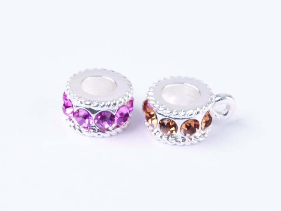 Trimits Rose Mix Rhinestone Beads for Embroidery & Jewellery Making - per pack of 2