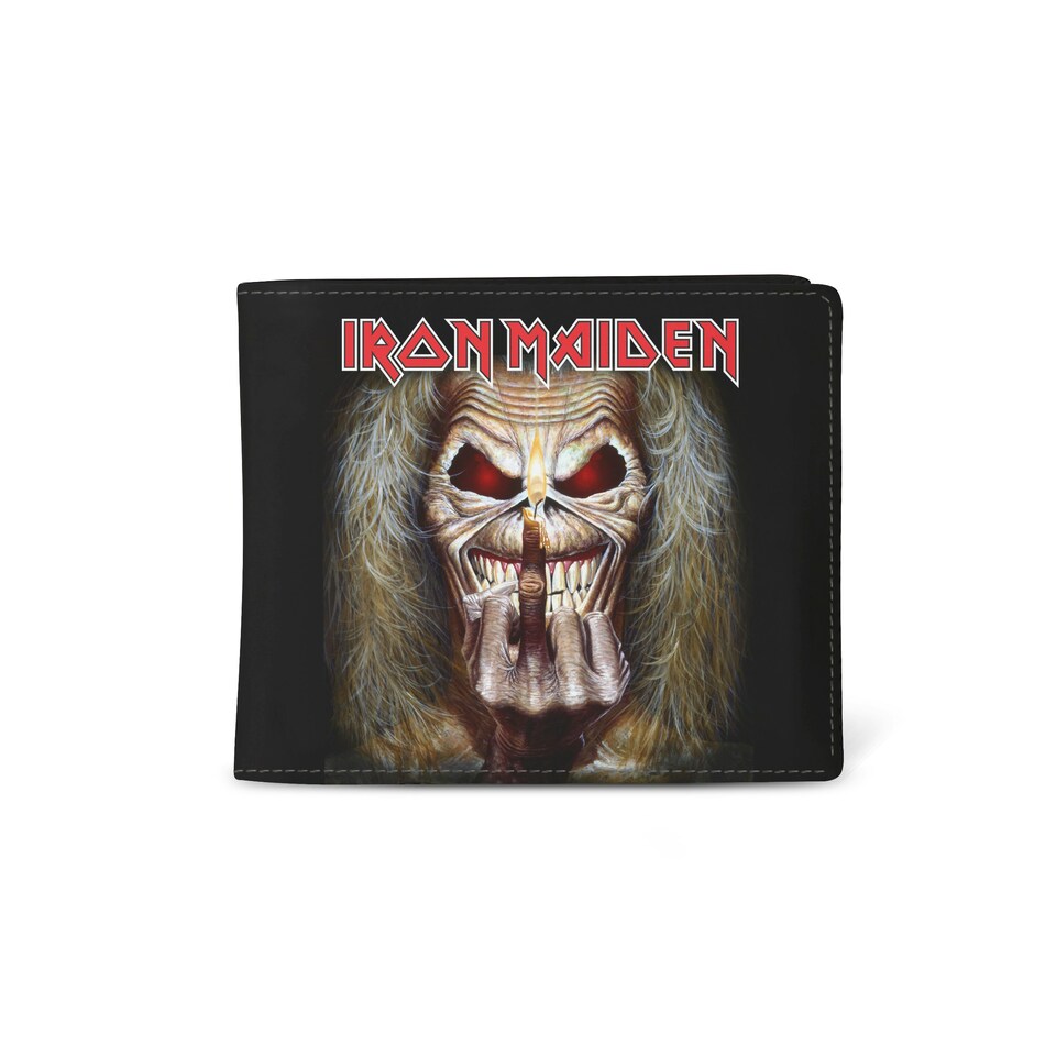 image 1 of Rocksax Iron Maiden Wallet - Middle Finger Black