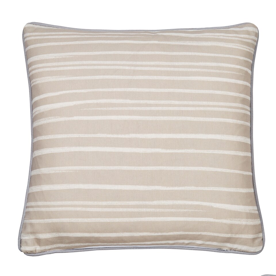image 1 of Fusion Beach Huts Outdoor Cushion Cover Natural