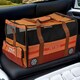 image 4 of Pet Carrier Bag Soft Polyester Kids Bus Themed Small Dog Cat Travel Carry Case | Multi | Orange Pet Bus | 1
