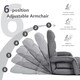 image 7 of COSTWAY 2 IN 1 Folding Lazy Sofa Lounger Adjustable Black Grey