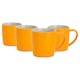 image 1 of Argon Tableware Matt Coloured Coffee Mugs - 350ml - Yellow - Pack of 4 | Yellow | Yellow | 4