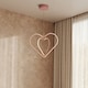 image 4 of Blush Double Heart Led Pendant