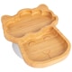 image 1 of Tiny Dining Children's Bamboo Suction Llama Plate - White White