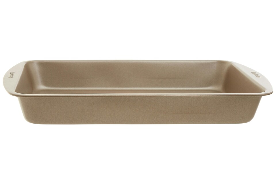 image 1 of Orsina BPA Free 38cm Roasting Pan, Champagne Finish Roasting Dish For Kitchen, Elegant  Roasting Pan For Baking