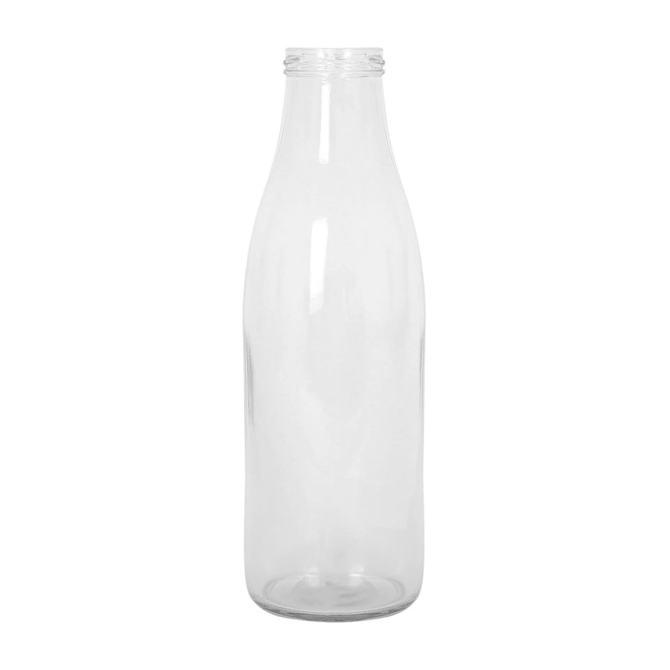 image 1 of Argon Tableware Glass Water Bottles with Metal Lids - 960ml - Pack of 6 Clear | One Size