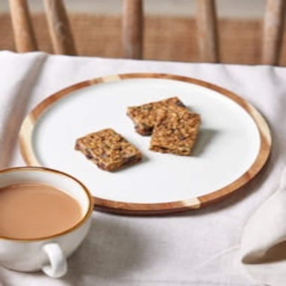 image 1 of Fika Round Wooden Tray Brown