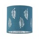image 3 of First Choice Lighting Set of 2 Chrome Two Ball Table Lamps with Teal Fern Shades Chrome | Green