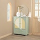 image 9 of SoBuy Sideboard Storage Cabinet with 4 Drawers & 2 Rattan Doors, Green, 27.6x13.4x35.4 inches, 26.6 kg - FSB72-GR