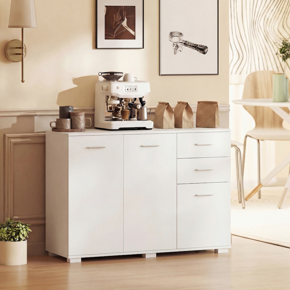 image 1 of HOMCOM Modern Sideboard Kitchen Storage Cabinet