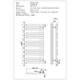 image 3 of Percival - White Electric Towel Rail H1120mm x W500mm 500w Standard