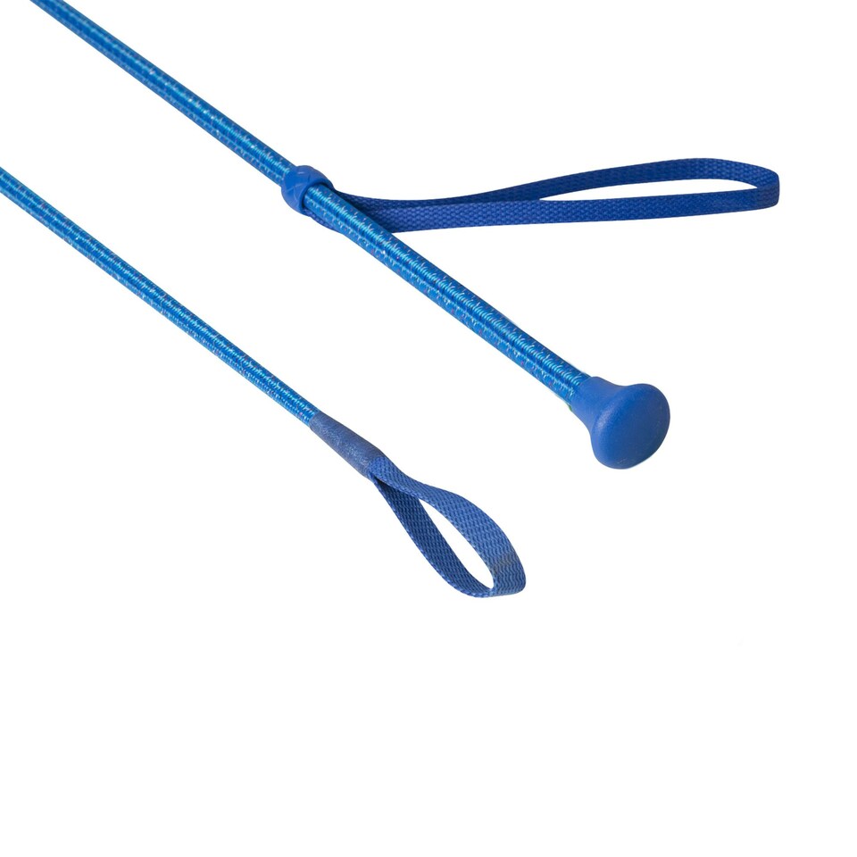 image 1 of MacTack Childrens Sparkle Riding Whip - Blue Sparkle - 24 inches