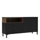 image 1 of Roomers Sideboard 3 Drawers 3 Doors in Black and Walnut
