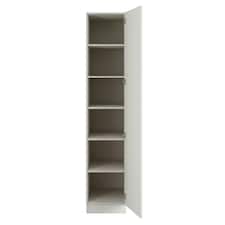 Classic Square Panel White Single Wardrobe with Shelves White