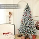 image 3 of HOMCOM 7ft Artificial Pine Christmas Tree with Pinecones, Steel Base