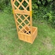 image 3 of Square Wooden Garden Trellis Planter