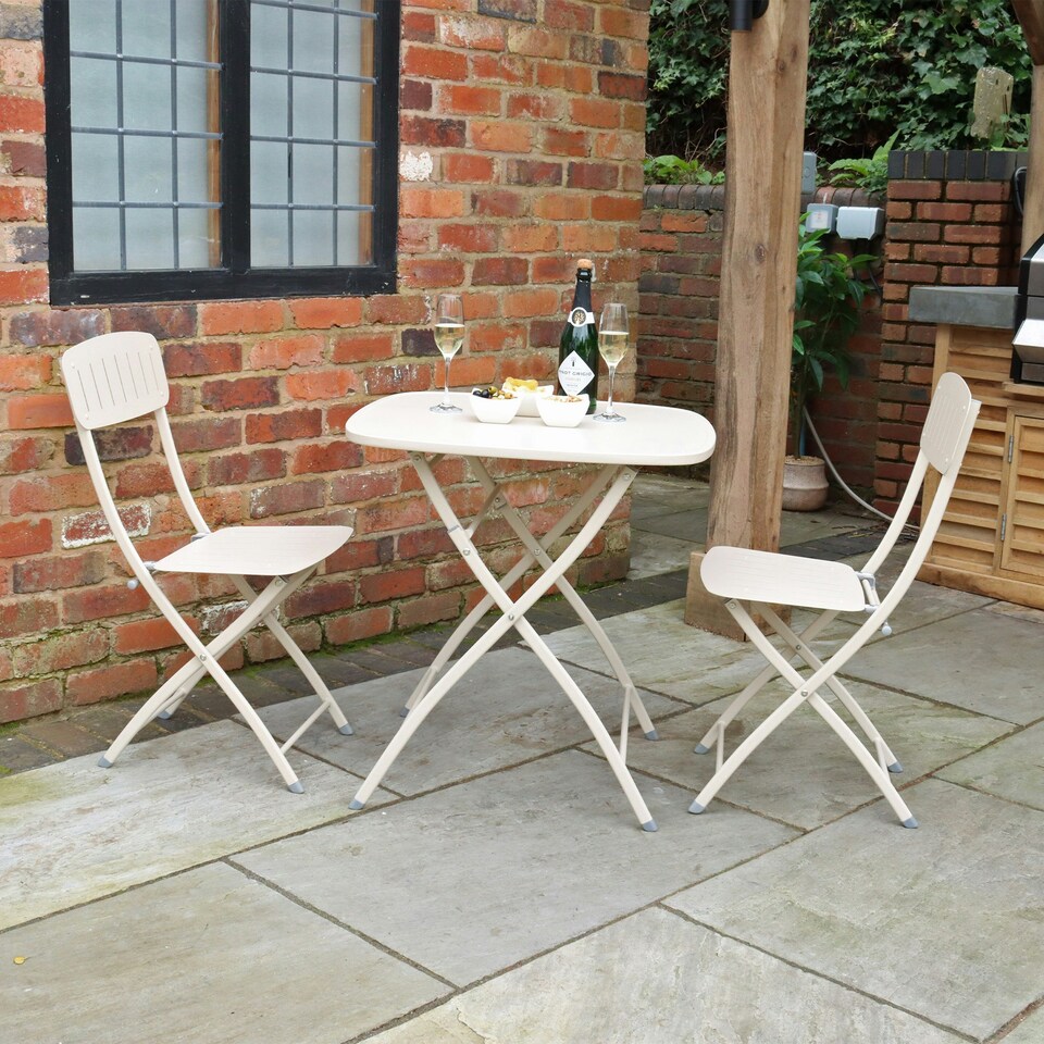 image 1 of VENICE Bistro Folding Set Champagne