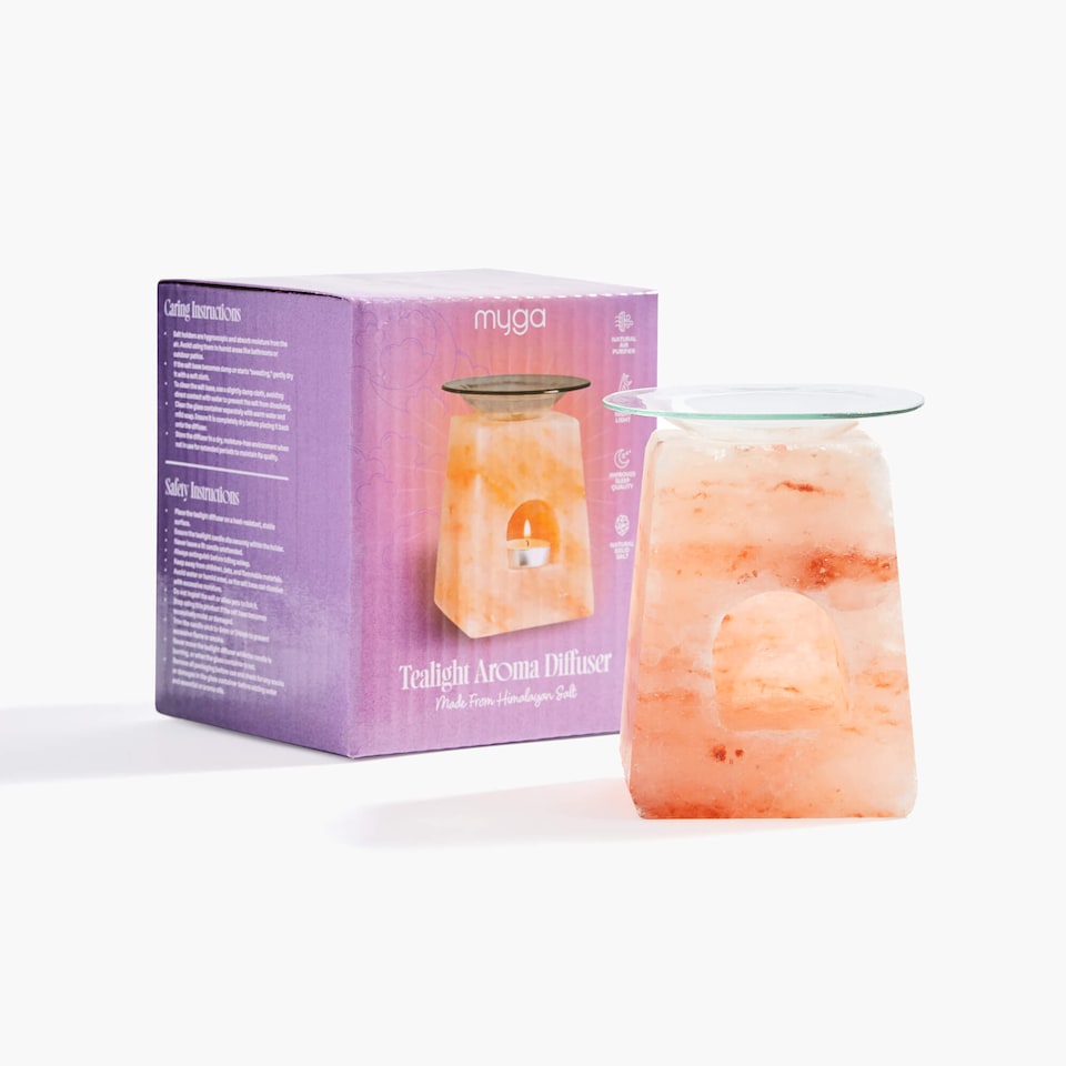 image 1 of Myga Himalayan Salt Tealight Holder - Aroma Cave