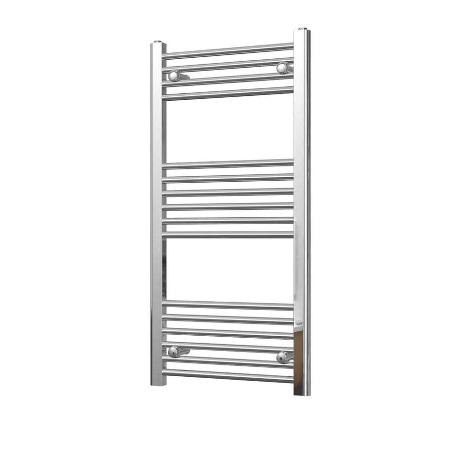 image 1 of Zennor - Chrome Heated Towel Rail - H1000mm x W500mm - Straight