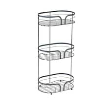 Showerdrape Dante Anthracite Grey Freestanding Bathroom Floor Shower Caddy | Grey | Anthracite Grey | 1