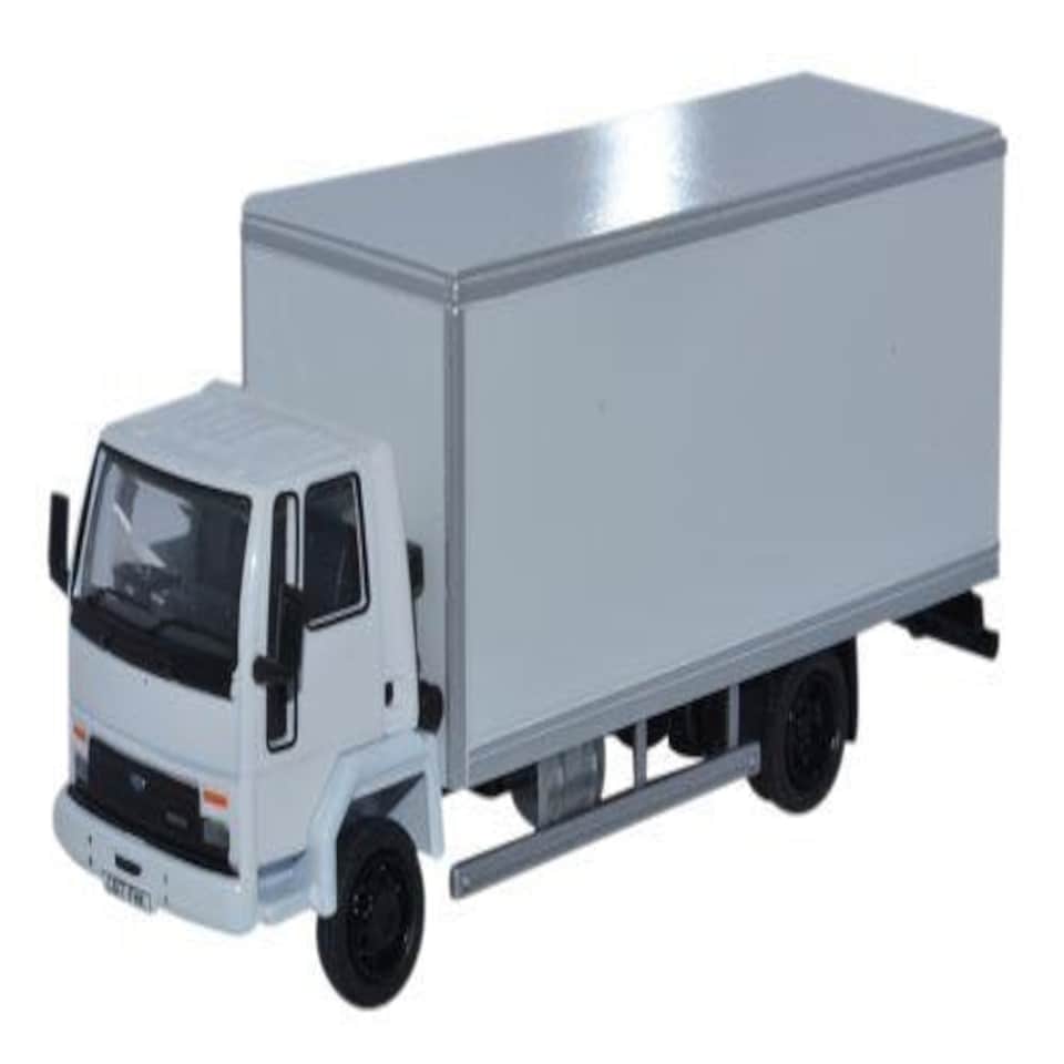 Oxford Diecast Ford Cargo Box Van White