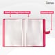 image 5 of A4 Display Book Certificate Folder – Professional Portfolio Holder with 36 Copysafe Pockets 72 Sides – Record of Achievement Folder for Certificates, Paperwork & Presentations – Soft-Touch Cover