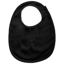 Babybugz Baby Single Layer Bib - Black - One Size