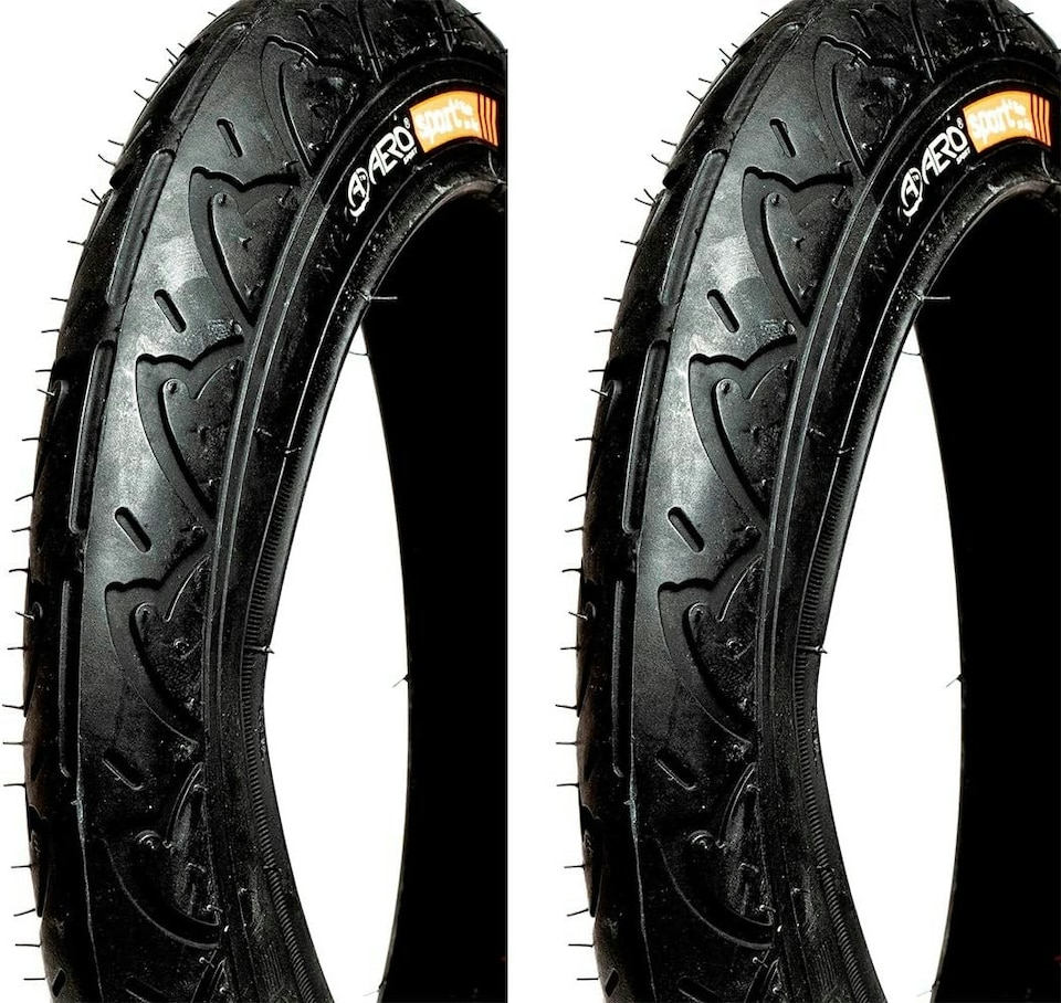 image 1 of Aero Sport Set x 2 ALL WEATHER PRAM 12.5" x 2.25" Tyre 62-203