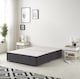 image 2 of Astoria Divan Bed Base with 30 Inch Diamonte Button Headboard Plush Velvet | Black | Black | Single