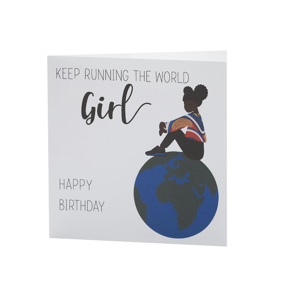 image 1 of Birthday Card - Sitting on planet earth