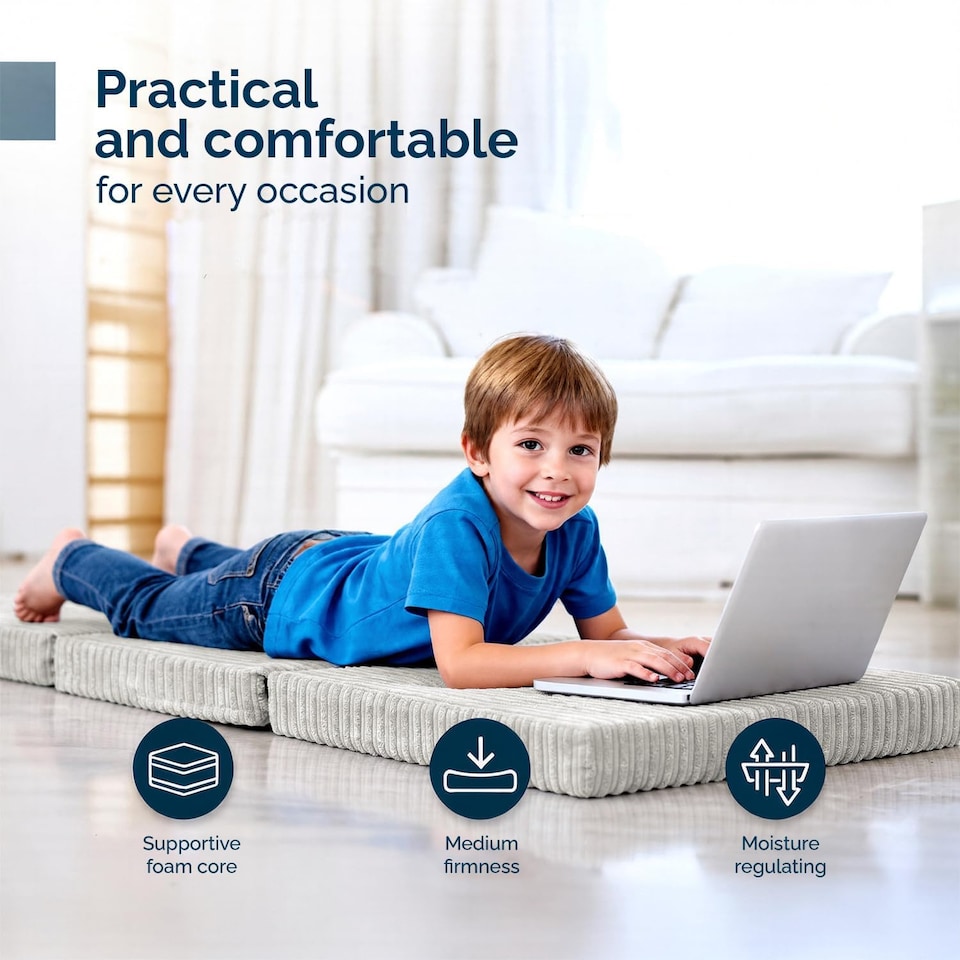 image 1 of Cord Tri-Fold Mattress Z Bed Futon Sofa Chair Mattress