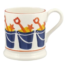 1 x 300ml Emma Bridgewater Bucket and Spade, Half Pint Mug, Ceramic | Multi | 1