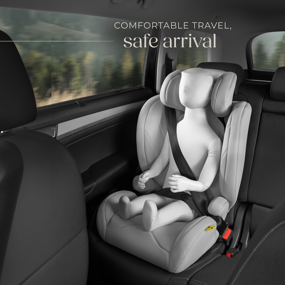 image 1 of Car Seat Levi - ECE R129-03, i-Size and ISOFIX approved, washable cover | Grey | light grey | 45 x 48 x 81 cm | 1