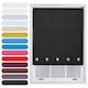 image 1 of FURNISHED Roller Blinds Daylight Square Eyelet Light Filtering Easy Fit Trimmable Window Shade | Black | Black