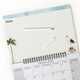 image 3 of 2026 Monthly Memo Board Calendar & Pen Seaside Design