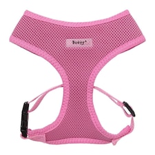Soft Dog & Puppy Harness with Clip, Adjustable Pink | XL