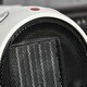 image 7 of HOMCOM 1500W Small Space Heater, Ceramic Electric Plug in Fan Heater with 3 Heat Setting, Adjustable Temperature, Tip-Over, Overheating Protection, Low Energy, White