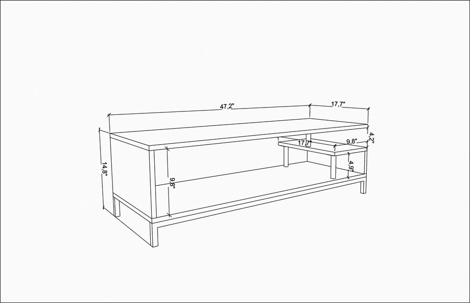 image 1 of Decorotika Reilly  TV Unit for TV's up to 55 inch